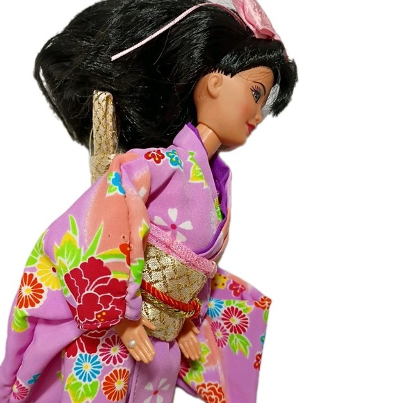 Vintage 1995 Mattel Japanese Barbie DOLLS OF THE WORLD‎ Collection #14163 - Picture 8 of 8